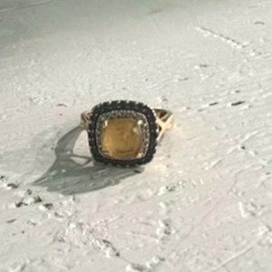 Yellow Tourmaline Ring